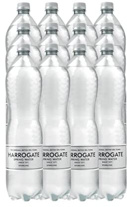 Harrogate Spring Bottled Water Sparkling 1.5L PET Silver Label/Cap (Pack of 12) P150122C