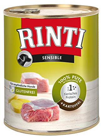 Rinti Hundefutter Sensible Pute & Kartoffeln 800 g, 12er Pack (12 x 800 g)