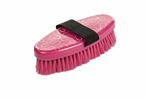 HKM 70363900 Kardätsche - Hufeisen, M, rosa