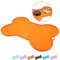SuperDesign ZEROMESS Cat Dog Food Bowl Mats for Floors Non Slip Waterproof Silicone Dog Feeding Mat for Bowls Rubber Pet Water Bowl Mat Washable Dog Placemat Food Tray Bone Shaped Small Medium Large