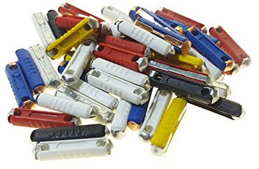 baytronic 50x Abschmelzsicherungen Torpedosicherungen 5A, 8A, 16A, 25A, 40A Sicherungs-Set