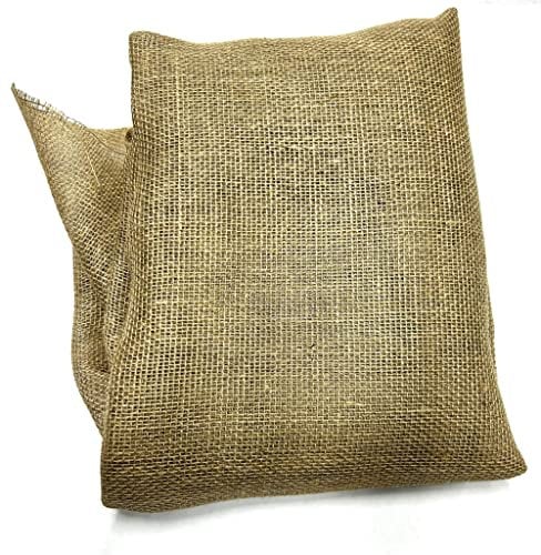 Aayu's Eco-friendly disposable Wire basket burlap liners | hanging basket jute liners | Single side Sewn | Suits 32 basket | Food Grade Burlap | 50 x 50 Inches|root ball burlapping