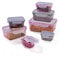 GOURMETmaxx Frischhaltedosen mit Deckel Klick-it 7-Dosen-Set | Aufbewahrungsbox für Meal Prep | Luftdichte, auslaufsichere & stapelbare Vorratsdosen mit Deckel | BPA-frei