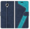 MOBESV Hülle für Oneplus 3 Handyhülle, Lederhülle mit Kartenfach, Klapphülle mit Ständer, Flip Case Handytasche Schutzhülle, Modisch Blau