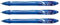 BIC Gelocity Quick Dry Gelstifte, mittlere Spitze, Blau, 3 Stück