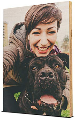 wandmotiv24 Peinture Murale en Bois - Photo sur Panneau de Bois avec aperçu en Ligne - décoration Murale personnalisée - Tableau en Bois avec Motif souhaité - Cadeau Photo - 20x30 cm