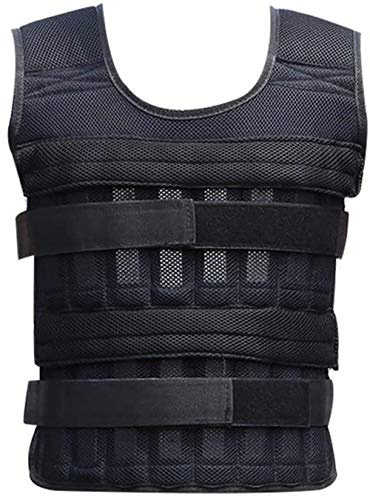 20kg Weighted Vest Adjustable Loading Weight Jacket Exercise Weightloading Vest Boxing Training Waistcoat(Does not include steel plates)