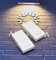 COPERCHIO COVER PULSANTE APRIPORTA per frutti compatibili con Vimar Plana Bianco 2 pezzi