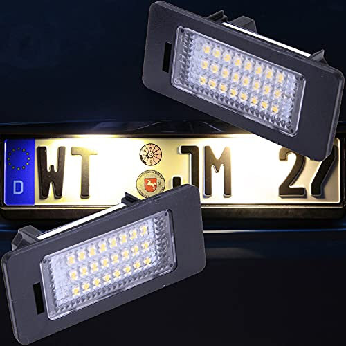 LED Kennzeichenbeleuchtung warmweiß von Recambo passend für BMW E82, E88, E90, E91, E92, E93, E39