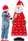 Hilai Adventskalender zum Befüllen Kinder, Stoff-Adventskalender, Weihnachtskalender selbst Befüllen Santa, Adventskalender Taschen, Weihnachtskalender zum Befüllen Kinder Stoff Rot