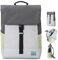 Johnny Urban Laptop Rucksack Damen & Herren & Herren Grau Grün - Mika - Moderner Notebook Backpack für Schule, Uni, Fahrrad - 14L - Stylischer Backpack - Wasserabweisend