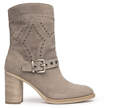 Nero Giardini E217900D Velour Creta Stivali per Donna in Nabuk con Tacco Alto (Taglia 39)