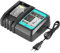 ADVTRONICS 3A DC18RC Chargeur Compatible avec Makita 14,4 V et 18 V Batteries BL1815 BL1830 BL1840 BL1850B BL1860 BL1415 BL1430 BL1440 BL1445 BL1460