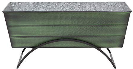 ACHLA Designs Pflanzkasten mit Blumenständer, mittelgroß, Grün