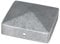 [FIXINGS DIRECT] 4x Ultimate Pyramid Post Caps (Multiple Sizes & Colours) Rust Resistant Galvanized Post Caps For Wooden Posts (4x Silver (75x75mm))