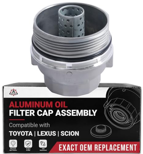 Engine Oil Filter Cap Assembly - Replaces 15620-31060, 917-016, 15643-31050, 1564331050 - Compatible with Toyota, Lexus, Scion Vehicles - 2005-2021 - Avalon, Camry, Highlander, RAV4, Sienna, Venza
