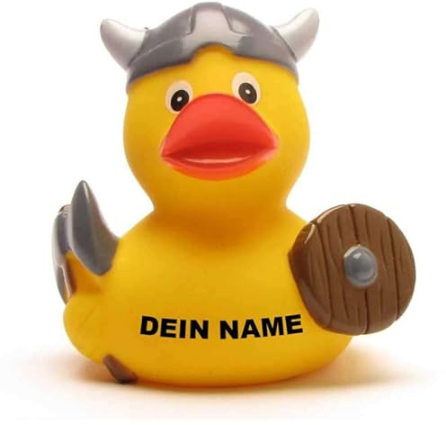 Badeente - personalisierbar (Wikinger Ente)