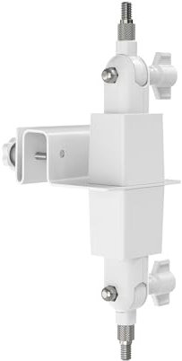 Holicfun 2-in-1 Security Camera and Solar Panel Gutter Mount for Ring, Eufy, Arlo, Wyze Solar Panels and Cams - White