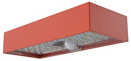 VELAMP 800 Lumen solarbetriebene LED-Wandleuchte mit Bewegungssensor. Ziegel