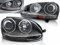 CR-Lights Scheinwerfer Set für VW Golf 5 V 2003-2007 schwarz silber Halogen