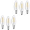 Osram 6er Pack LED Kerzenlampe Base Classic B Filament 4 Watt 2700 Kelvin warmweiß E14 klar | ersetzt 40 Watt Kerze | 470 Lumen