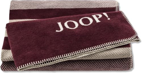 Joop! Wohndecke Shutter Baumwollmischung Rouge Größe 150x200 cm