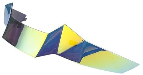 TEMKIN W Geeignet for ICON Airflite Ghost Face Tail Helm Heckflügel Luftspoiler Modifizierter Heckflügel Y (Color : C)