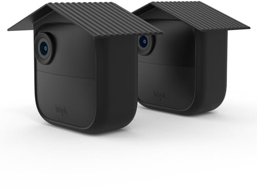 TIUIHU Lot de 2 coques en silicone pour caméra de surveillance Blink Outdoor 4 - Pour caméra clignotante - Coque de protection anti-rayures pour une protection complète