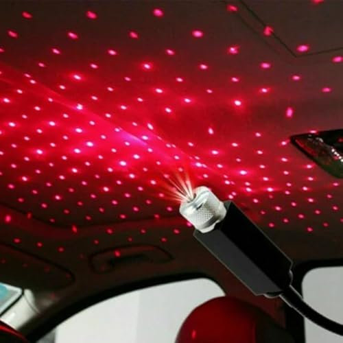 1Pc Red Light Mini Led Projection Lamp Star Night, USB Car Roof Star Projector Night Light, Led Projection Lamp,Mini Led Projection Lamp Star Night,Night-Lights,Lighting and Ceiling Fans