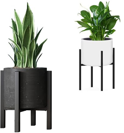 DeJivsin Support Plantes Interieur Métal 24-38 cm Largeur Réglable, Intérieurs Extérieurs Porte Plante Interieur, Réglable, Support de pot, Support Plante Exterieur, Support pour plantes