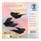 Ursus 2536190 - Faltblätter Transparent Schwarz, 42 g/m², 100 Faltblätter 14 x 14 cm, durchgefärbt