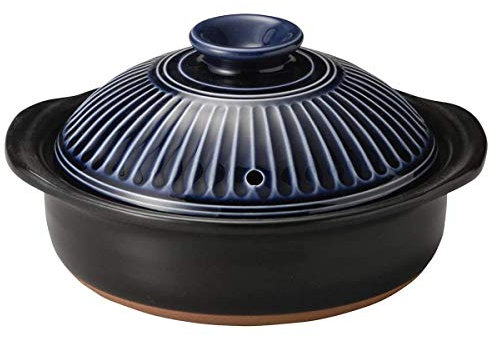 Stove Ceramic cookware Clay Rice Cooker Round Ceramic Casserole Japanese Donabe hot Pot Soup Pot Heat-Resistant Stoneware Rice Vessel Slow Stew Pot A 1.1l