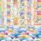 24 Blatt Buntes Muster Scrapbooking Papier 12 Motive Aquarellmotiv Dekorpapier Bastelpapier Block mit Muster 6 X 6 Decoupage Papier Dekorativ Motivpapier für DIY Kartenherstellung Basteln Zubehör