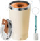 FREE ROCK Self Stirring Mug With Lid Electric High Speed Mixing Cup 400ML Rechargeable Automatic Stirring Coffee Mixer Cup(Color:Beige)