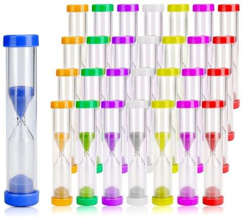 Sanduhr-Timer für Zuhause, Küche, Spiele, Büro, 1 Minute, 48 Stück