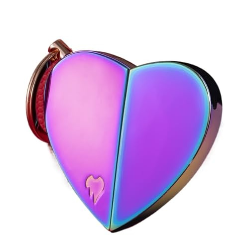 DGHNBMGNG Butan-Jet-Feuerzeug, tragbares, winddichtes, faltbares Feuerzeug aus Metall mit Blauer Flamme, geeignet for drinnen und draußen, Geschenk for den Partner, Ehemann/Ehefrau(Multi-Colored)