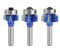 3 STÜCKE R1/R2/R3 8mm Schaft Holzbearbeitung Fräser 4 Zähne Fräser 8mm Schaft Kantenschneider Hartmetall Fräser for Holz
