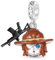 GNOCE Charm Anhänger Walking Dead Carl Grimes Anhänger 925 Sterlingsilber Beads Charms für Frauen und Mädchen Schmuckgeschenk für Filmfan