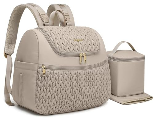 Qualyphant Breast Pump Bag for Spectra S1/S2 & Medela – Insulated Cooler Bag, 13 Laptop Sleeve, Diaper Backpack with Changing Pad – Lightweight, Water-resistant & Stylish for Work, Travel