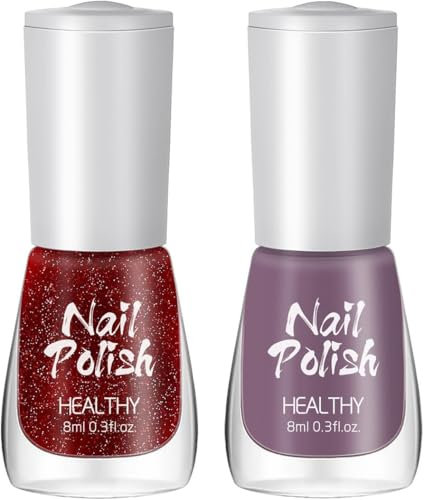 Orange Nail Polish - Bright Orange Neon Nail Varnish - Breathable Glossy Quick Dry Long Lasting Nail Polish - All Seasons French Manicure For Women Girls DIY Nail Art Decorations Gift