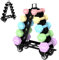 Hantelständer Kurzhantel Rack Mit Rädern Gewichtsaufbewahrungsorganisator für Hanteln accessories-Gymnastikhanteln-perfekt für das Fitnessstudio zu Hause für Kinder/Frauen Schwarz