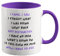 Funny Mug - Birthday Christmas Novelty for Mum Dad Friend Sister Brother Grandparents for Him Her Secret Santa - I Came I Saw I Forgot (Purple) CMUG609