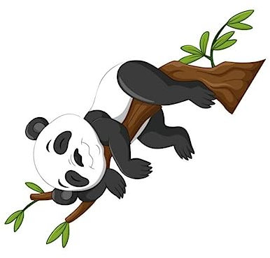 Milisten Panda PVC Wandaufkleber für Kinderzimmer Selbstklebende Tieraufkleber Hochwertige Wanddekoration Abnehmbar Anzubringen für Glatte Oberflächen