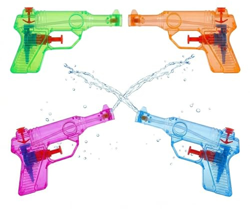 JYXNU 4X Wasserpistolen Set für Kinder, Wasserspritzpistole Spritzpistole klein Mini für Kinder,Garten Wasserspielzeug für Pool Strand, Sommer Spielzeug Prank Wasserpistole für Kinder