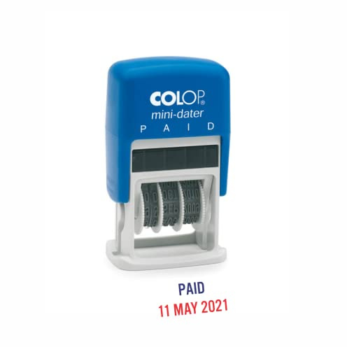 COLOP Datumstempel Mini Dater S160 L2 BEZAHLT, im Blister VE = 1