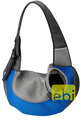 Europet Bernina 664-409343 Nylontragetasche Sarah Crazy Paws 34 x 19 x 47.5 cm, blau
