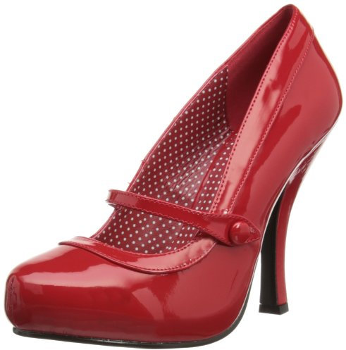Pin Up Couture CUTIEPIE-02 Damen Pumps, Rot (Red pat), EU 40 (UK 7) (US 10)