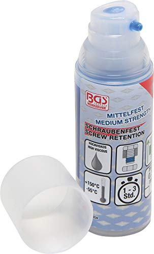 BGS 80604 | Schrauben-Sicherung / Schraubenfest | 50 g | mittelfest | hochviskos | Pumpdosierer