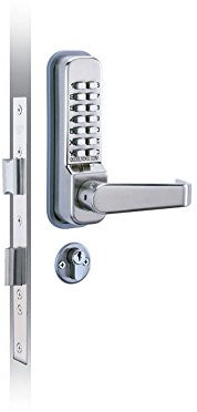 Codelocks 0425 SS CL425 Mortice Lock with Double Cylinder Mechanical, PVD Stainless Steel