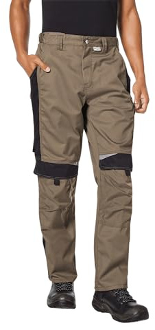 pka BESTWORK Herren Arbeitshose - Stretch-Bund & Cordura-Knietaschen